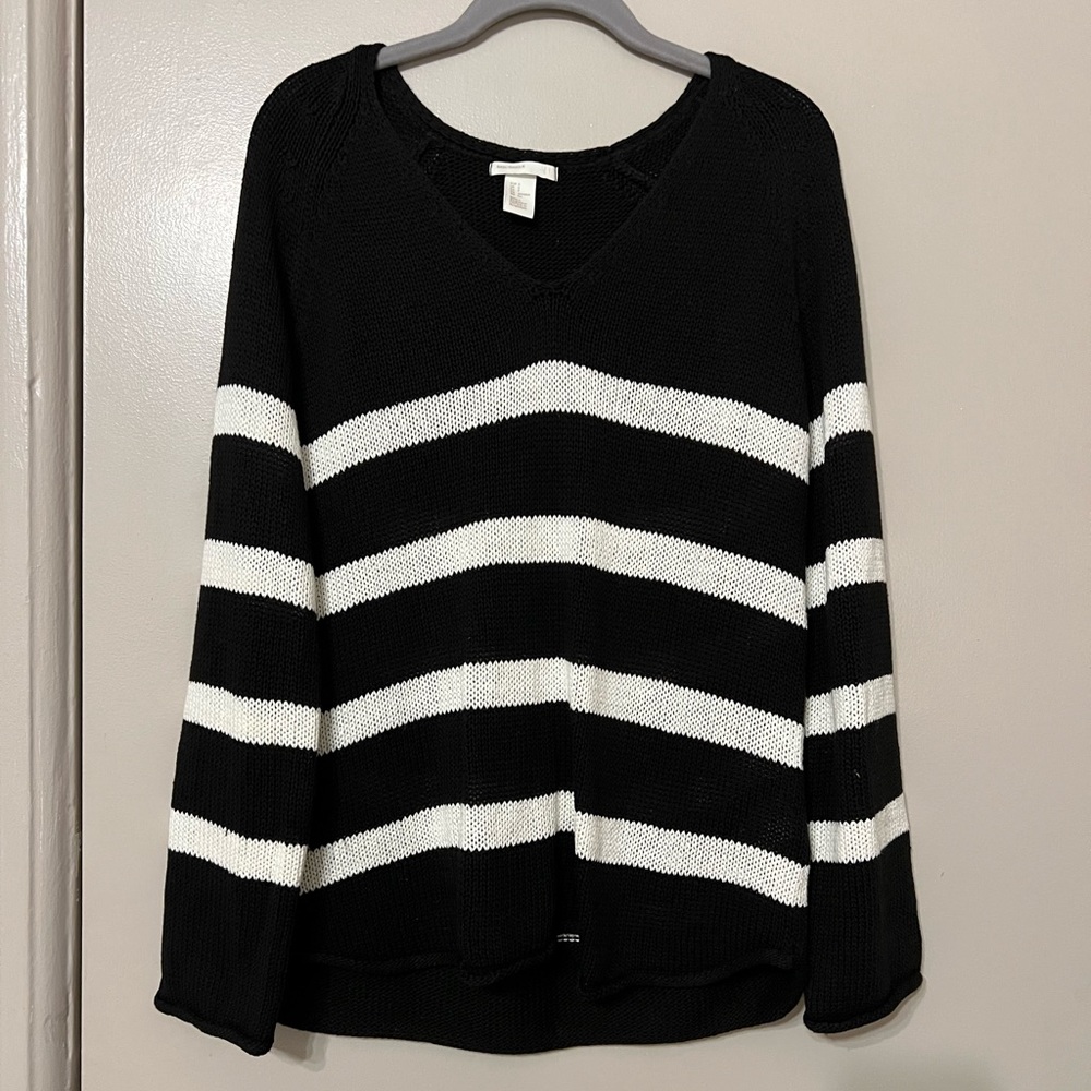 H&M striped knit sweater
